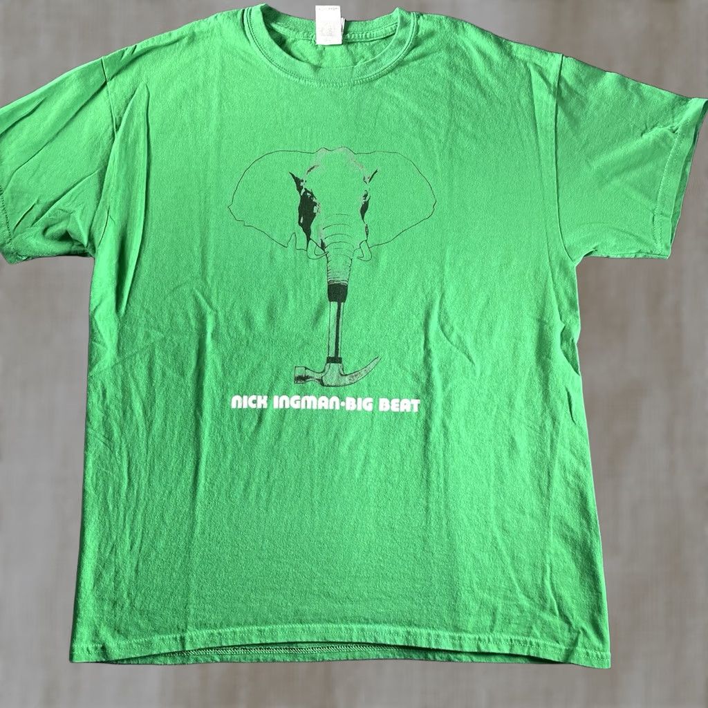 Vintage Nick Ingman Shirt Men L Green Music Big Beat Promoter Tee De Wolfe Rare Size US L / EU 52-54 / 3 - 1 Thumbnail