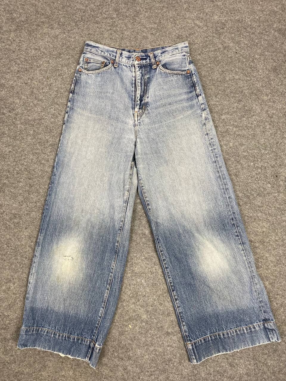 Global Work global work wide leg high waist distressed denim Size US 30 / EU 46 - 7 Thumbnail