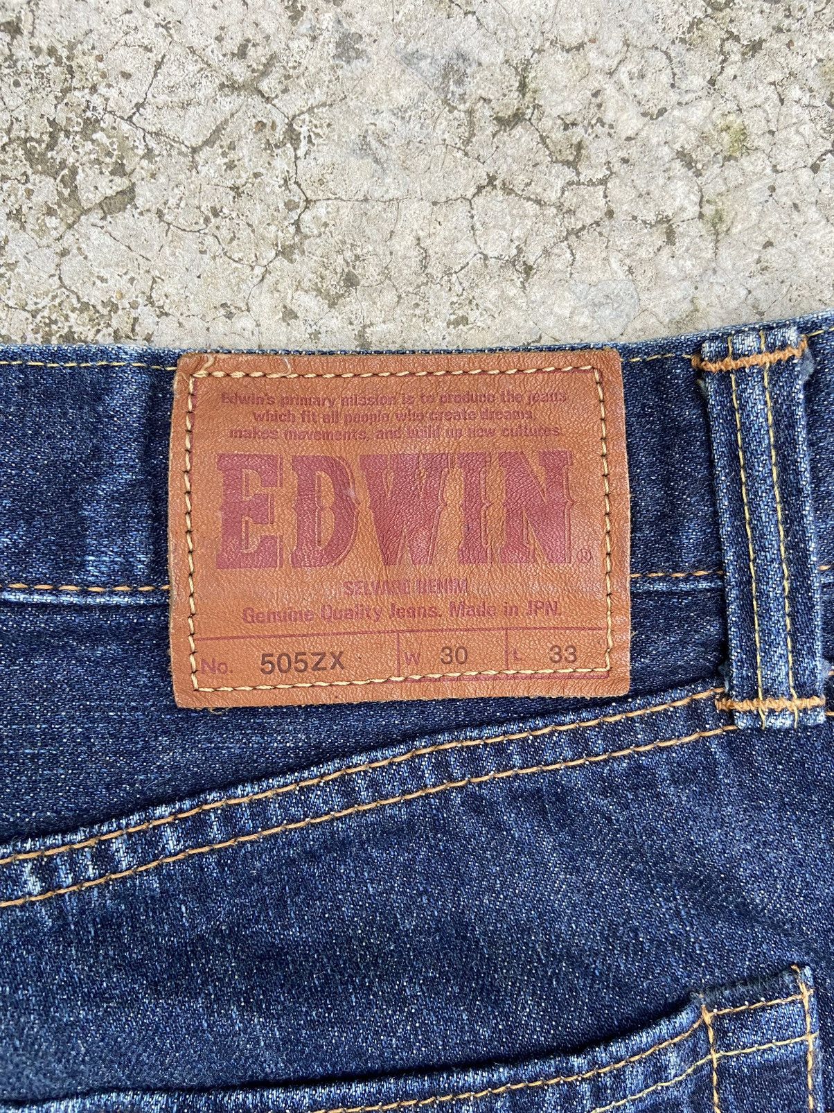 Beauty Beast 🔥 Vintage Edwin jeans Edwin 505 ZX selvedge Size US 31 - 10 Thumbnail