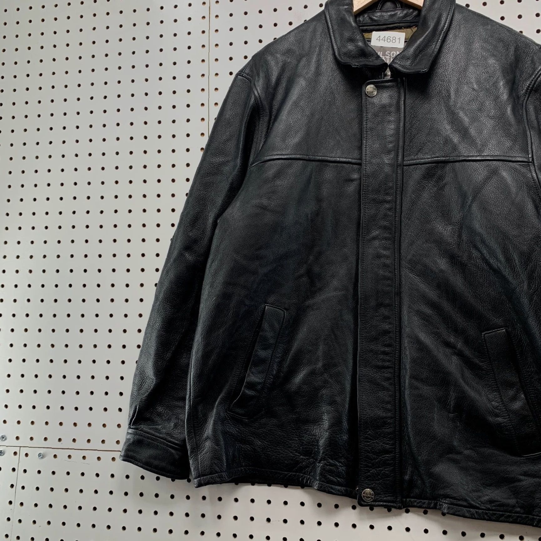 Vintage VINTAGE Wilsons Leather Bomber Jacket Mens M Black Insulated Removable Liner Y2K Size US M / EU 48-50 / 2 - 3 Thumbnail