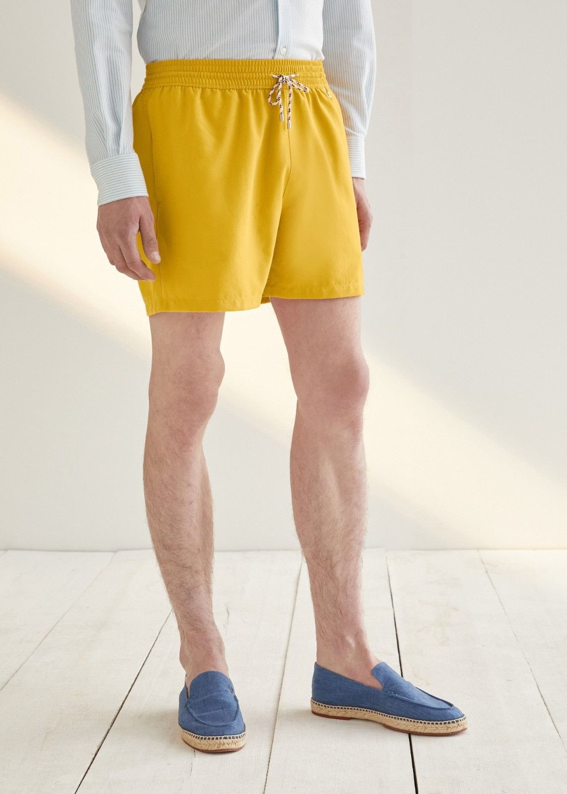 Loro Piana o1srvl11e1024 Bay Soft Albatros Swim Short in Yellow Size US 34 / EU 50 - 3 Thumbnail