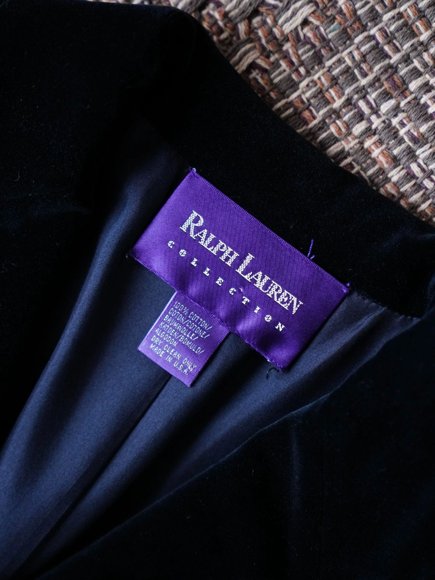 Polo Ralph Lauren Ralph Lauren Purple Label Black Velvet Blazer USA Size L / US 10 / IT 46 - 6 Thumbnail
