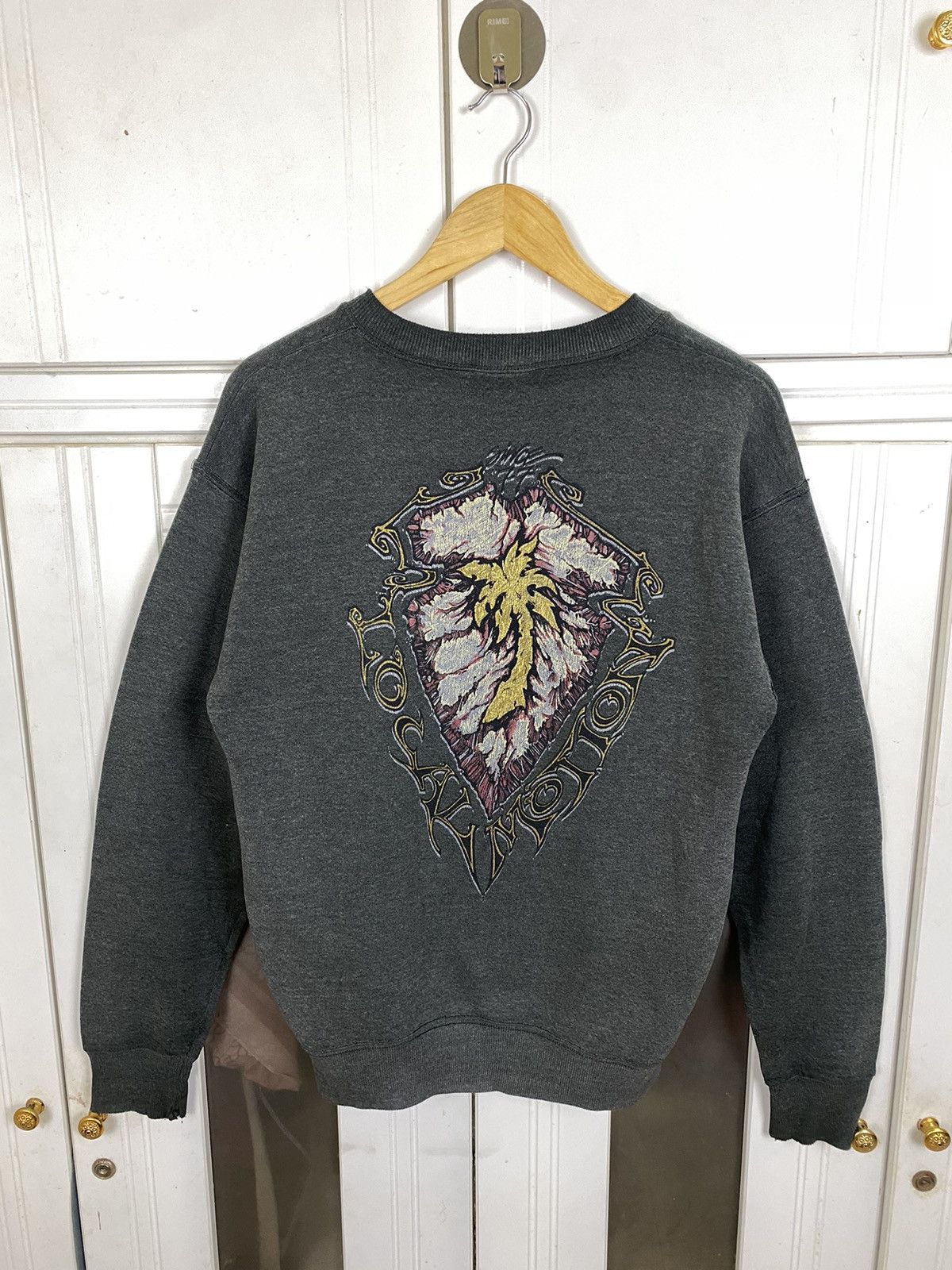 image of Surf Style x Vintage Lee Local Motion Surf Sweatshirt in Smoky Gray, Men's (Size Medium)