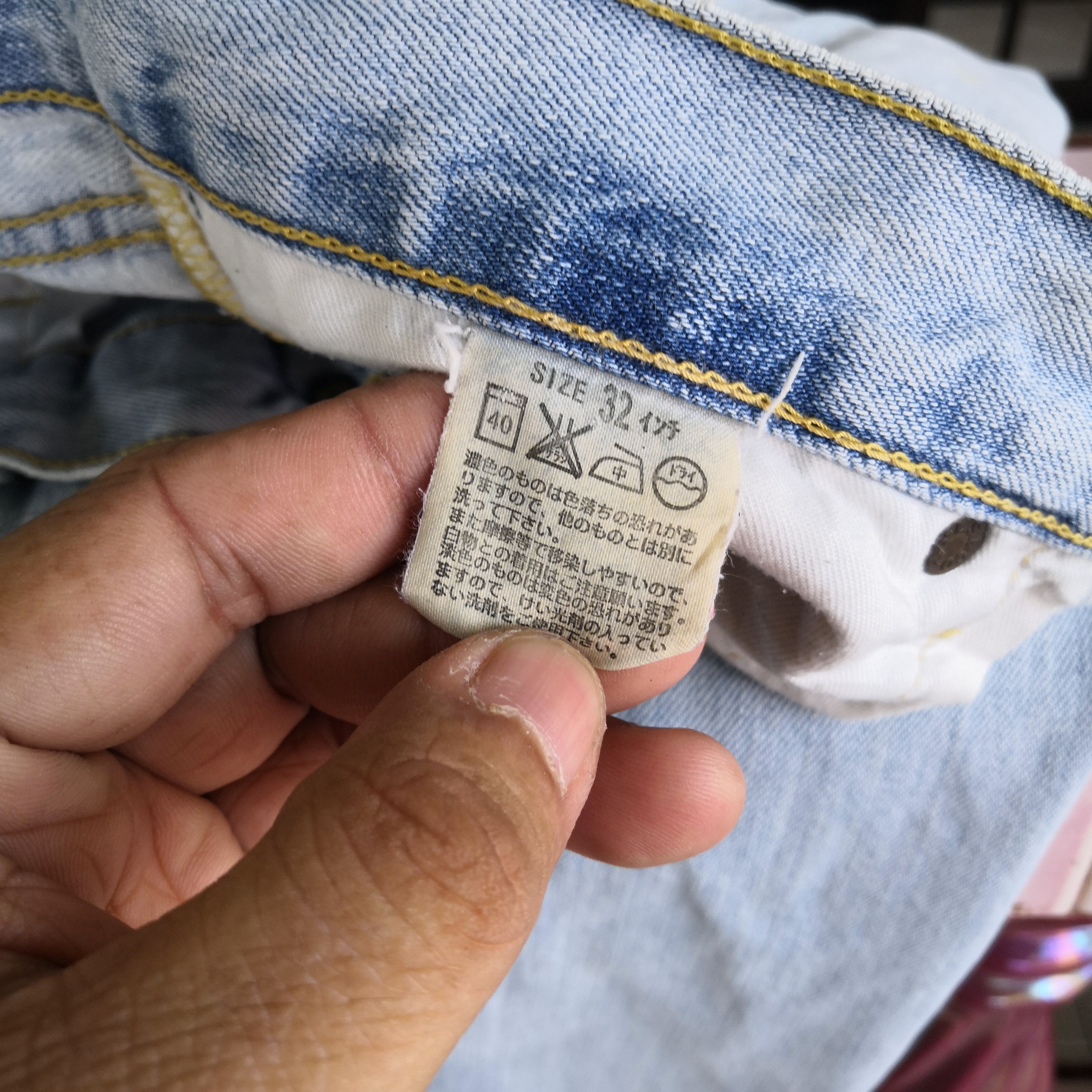 Jean Vintage Levi's 503 Jeans Light Washed Faded Denim Size US 30 / EU 46 - 10 Thumbnail