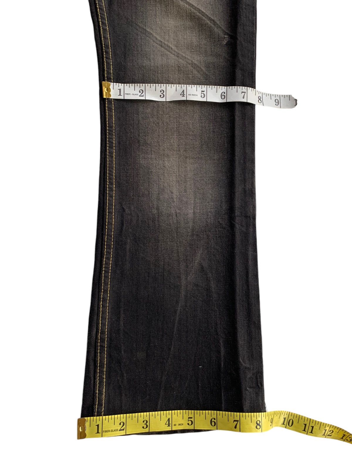 semanticdesign FLARE💥 SEMANTIC DESIGN PUNK STYLE MUDMAX DISTRESSED DENIM🎌☠️ Size US 31 - 20 Thumbnail