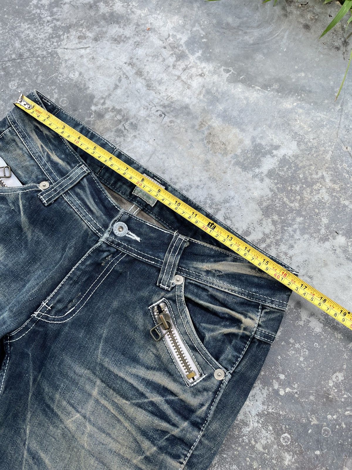 Hysteric Glamour × Japanese Brand × Vintage Crazy Mudwash Hysteric Inspired Denim Size US 33 - 11 Thumbnail
