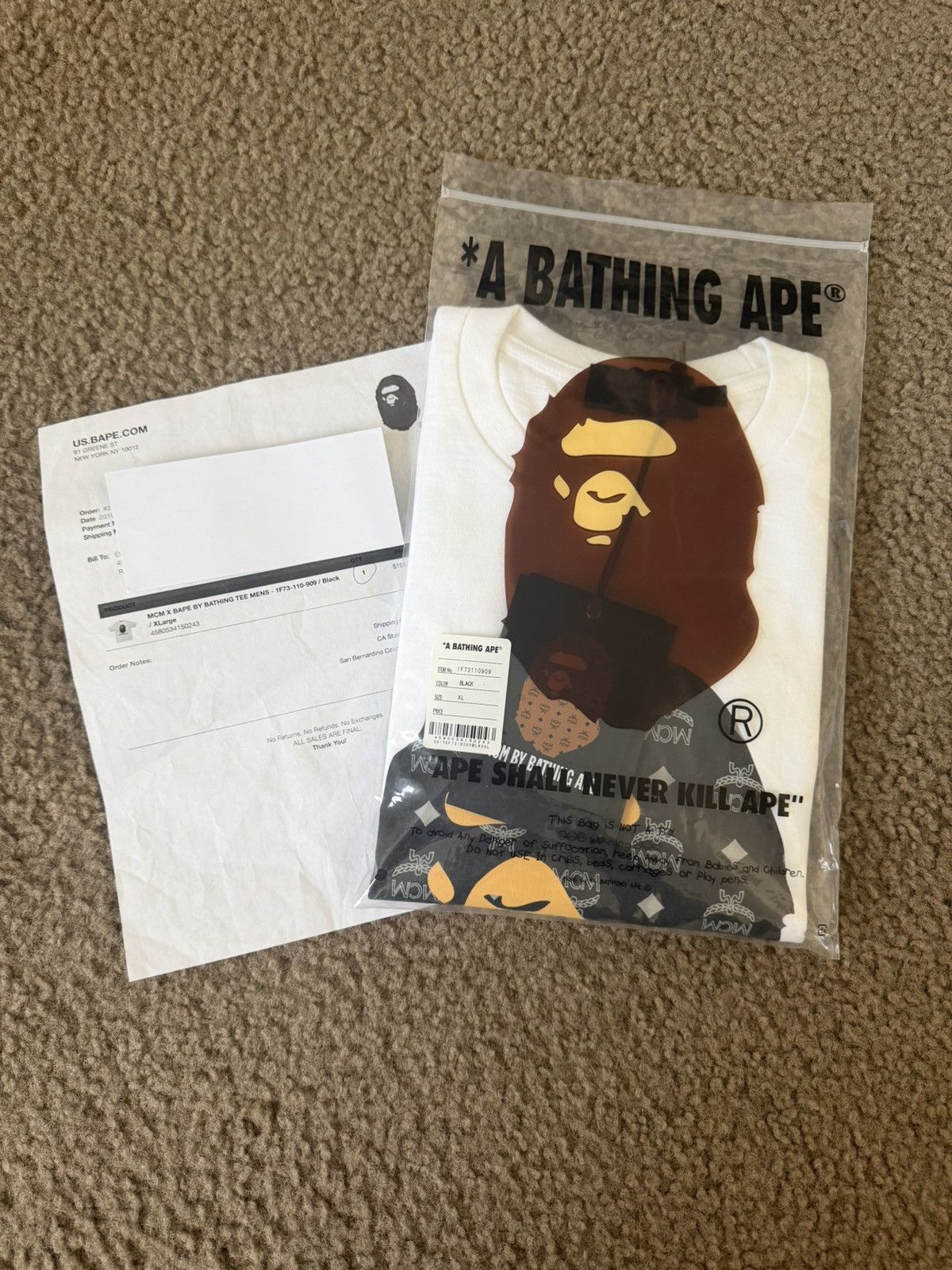 Bape × MCM Bape x mcm tee Size US XL / EU 56 / 4 - 5 Thumbnail
