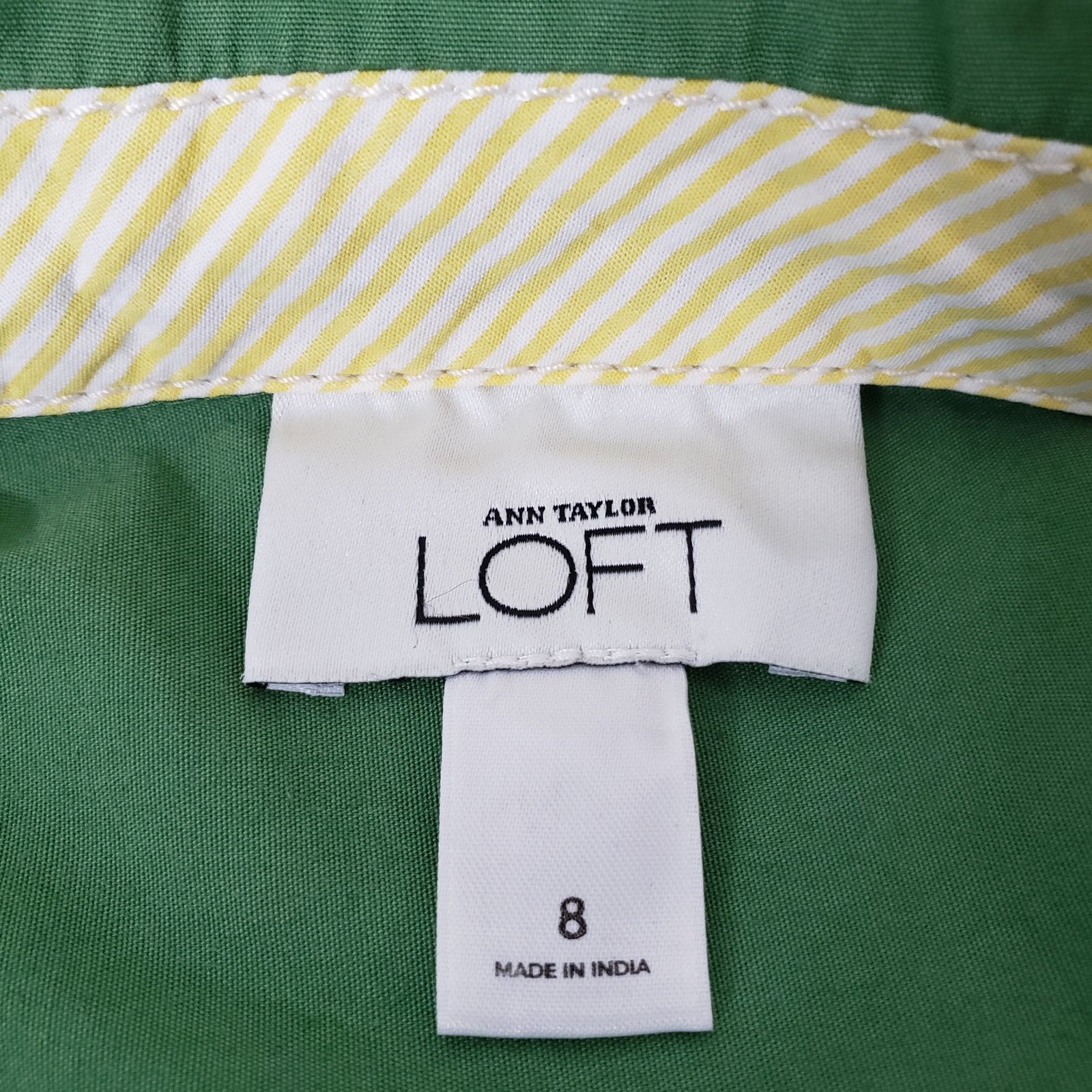 Loft × Vintage Ann Taylor LOFT Jacket Safari Utility Style Snap Closure y2k Size M / US 6-8 / IT 42-44 - 12 Thumbnail