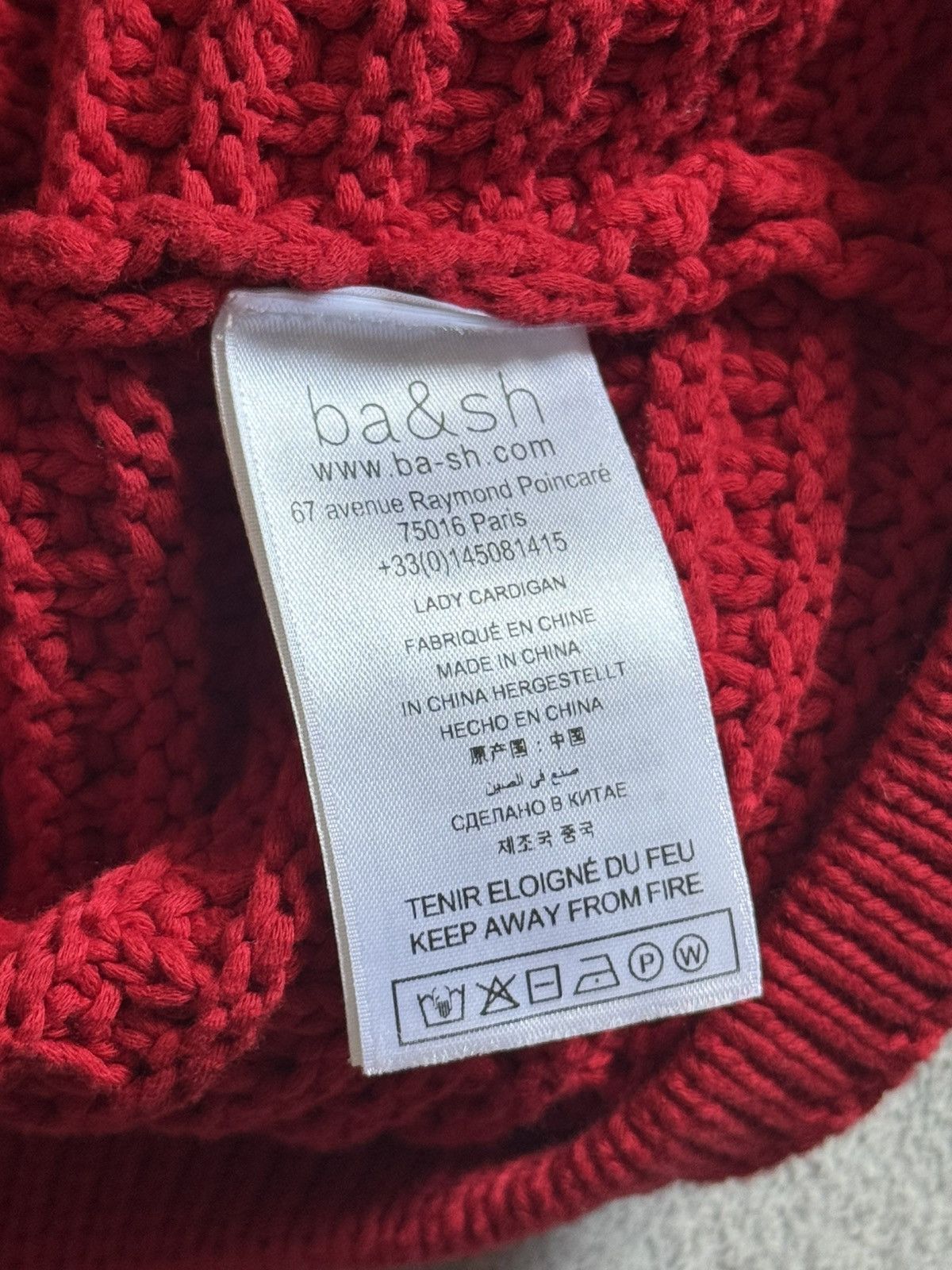 ba&sh BA&SH 1size BASH Gaspard Tweed Knitwear cardigan jacket Size S / US 4 / IT 40 - 11 Thumbnail