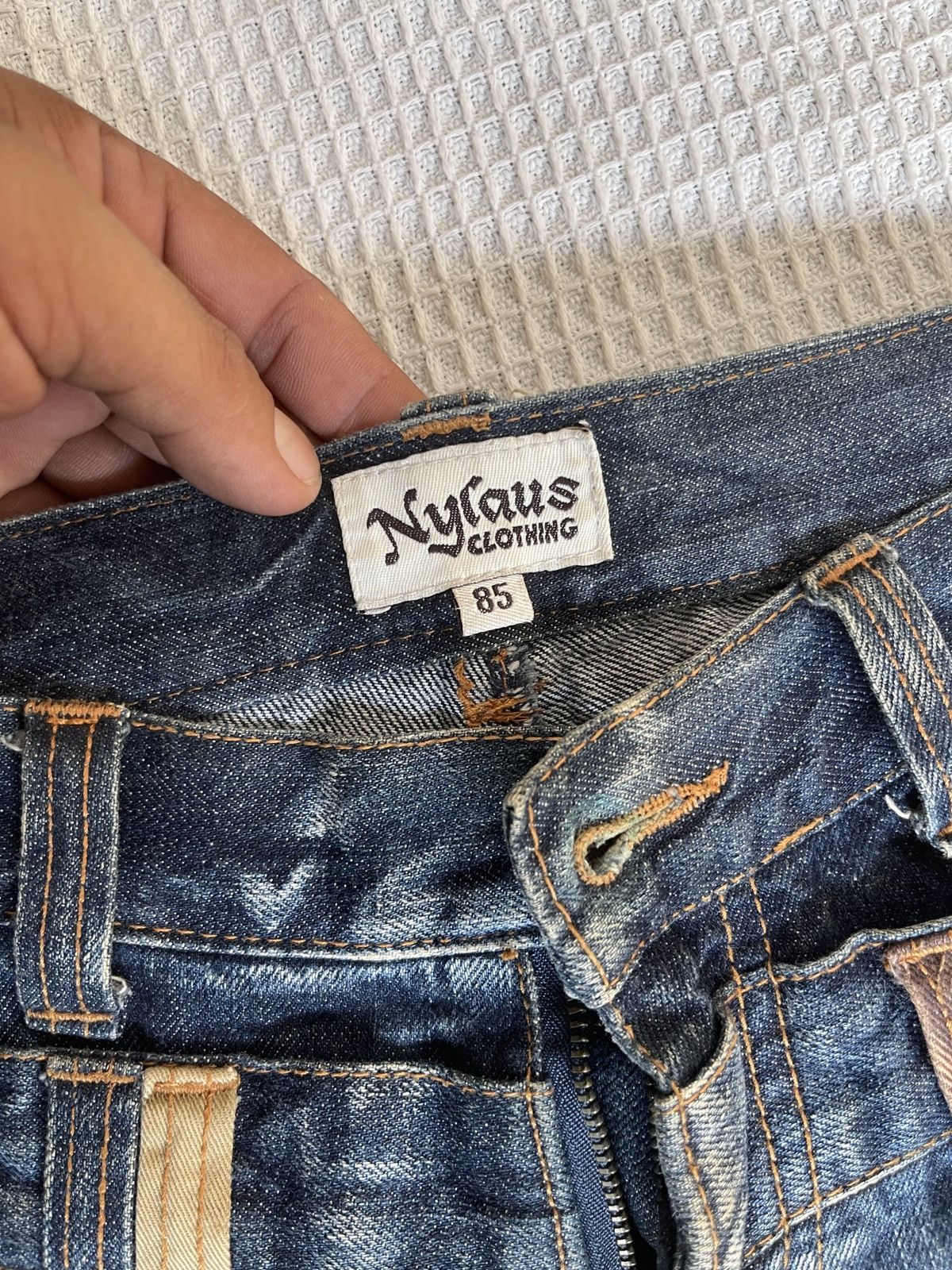 Tornado Mart Very Rare🔥Japanese NYLAUS Double Waist Jeans Size US 34 / EU 50 - 8 Thumbnail