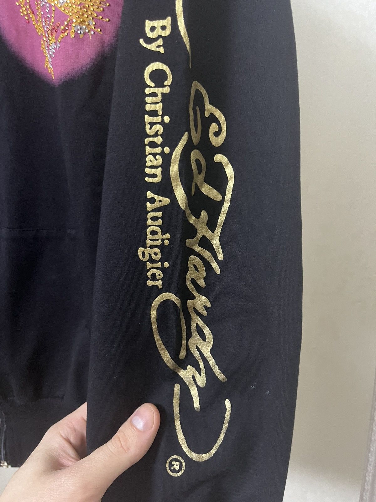 Ed Hardy Ed Hardy by Christian Audigier Vintage y2k Zip Up Hoodie Size XXL / US 16-18 / IT 52-54 - 10 Thumbnail