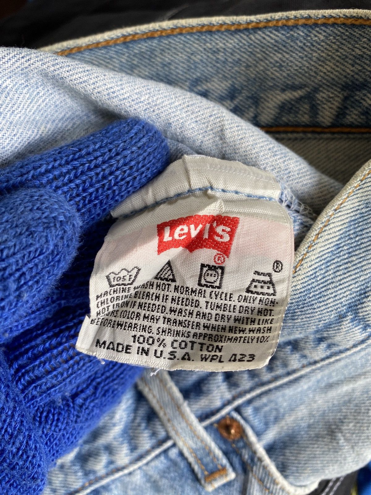Levi's Vintage 90s Levi’s 501 Distressed Trashed Denim Size US 35 - 18 Thumbnail