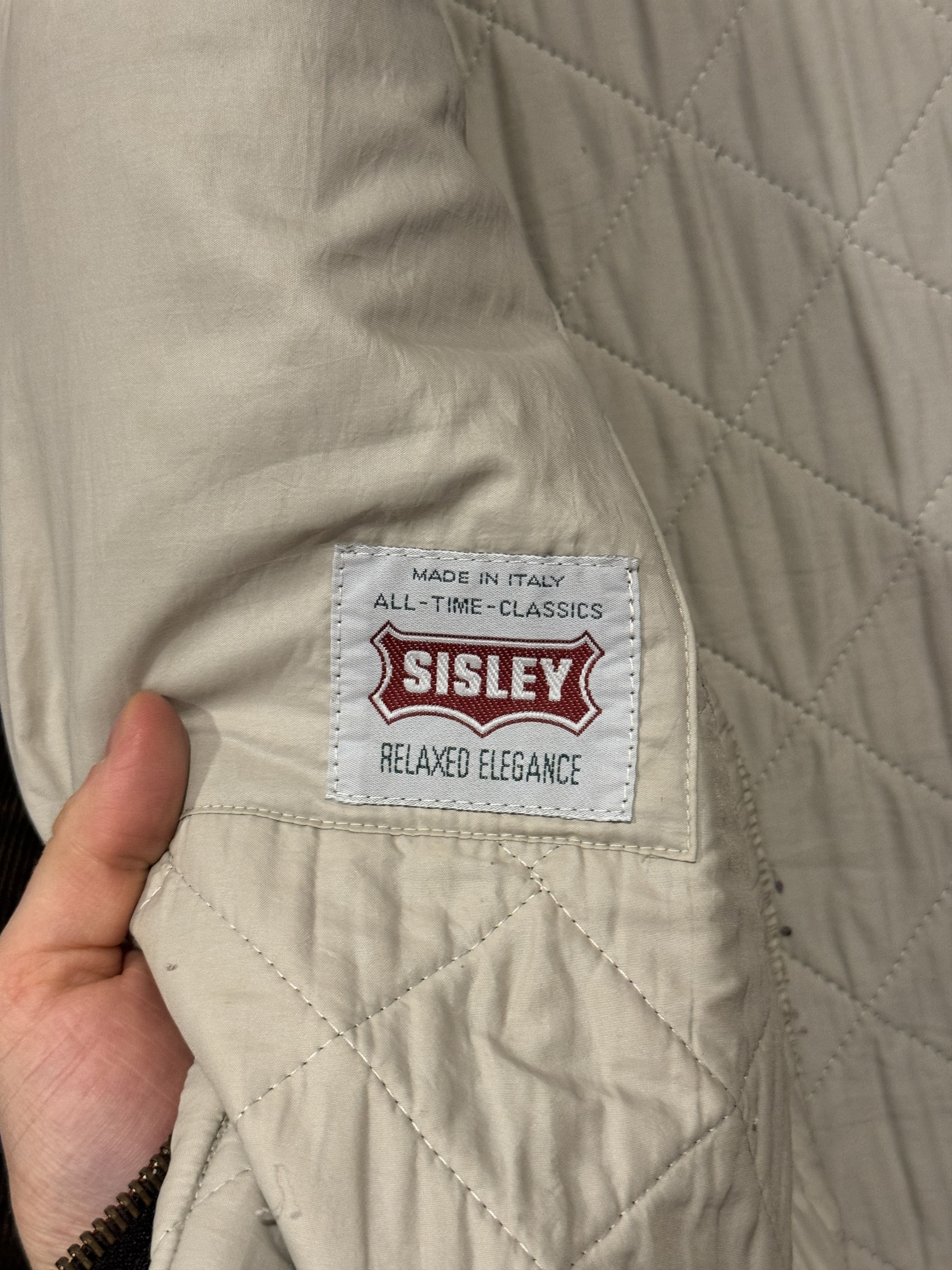Sisley Sisley quilted jacket army olive khaki italy L Size US L / EU 52-54 / 3 - 7 Thumbnail