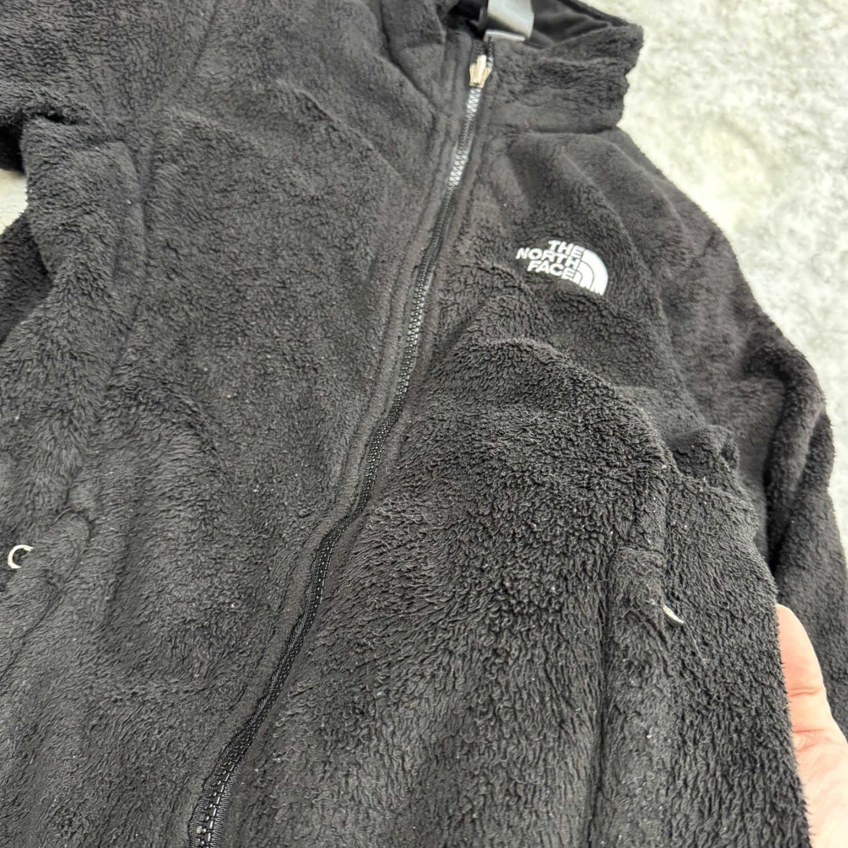The North Face VINTAGE The North Face Jacket Womens Small Black Fuzzy Full Zip Fleece Soft Warm Cozy Size S / US 4 / IT 40 - 5 Thumbnail