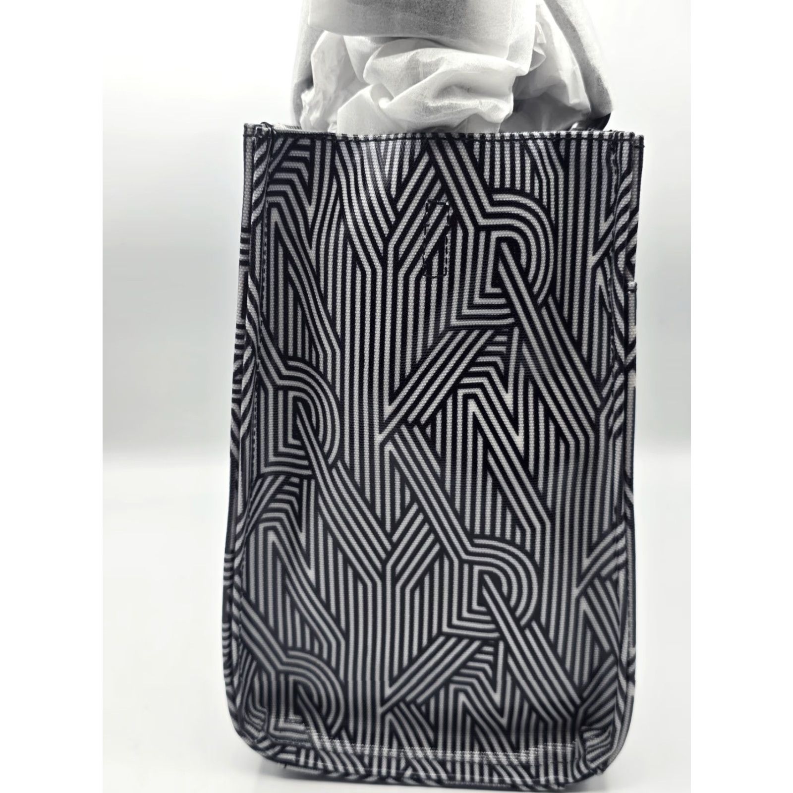 DKNY DKNY Hadlee Medium Tote Bag - Black Canvas - Adjustable Strap - Designer Logo - Womens Size ONE SIZE - 6 Thumbnail