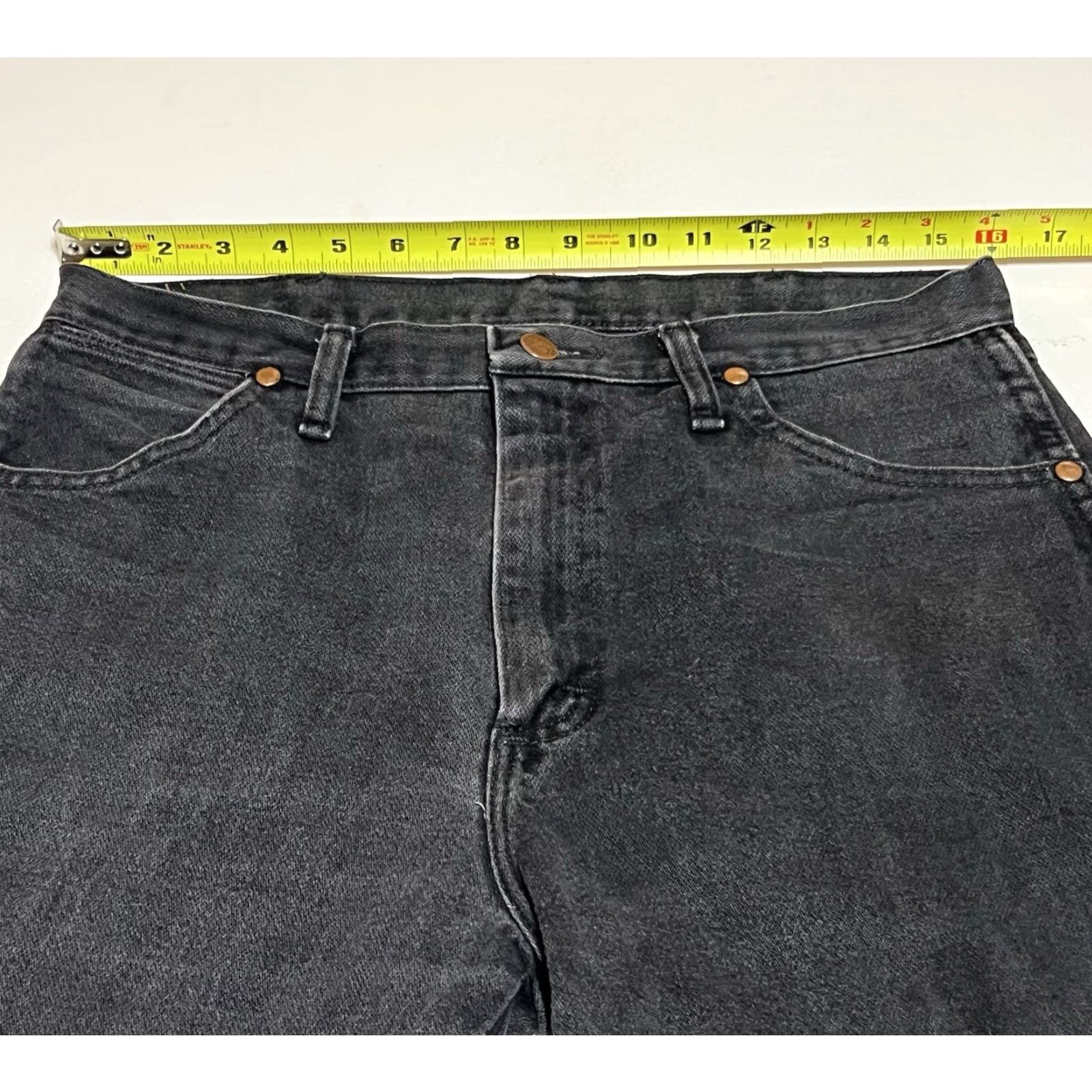 Wrangler VINTAGE Wrangler Cowboy Cut Denim Jeans Black Mens 32 x 34 Size US 32 / EU 48 - 3 Thumbnail