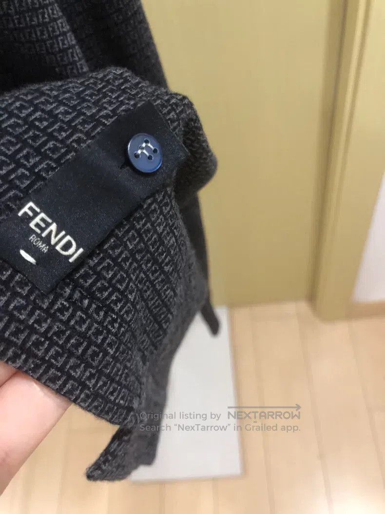 Fendi Fendi Logo Knit Long Sleeve Top Size US L / EU 52-54 / 3 - 4 Thumbnail