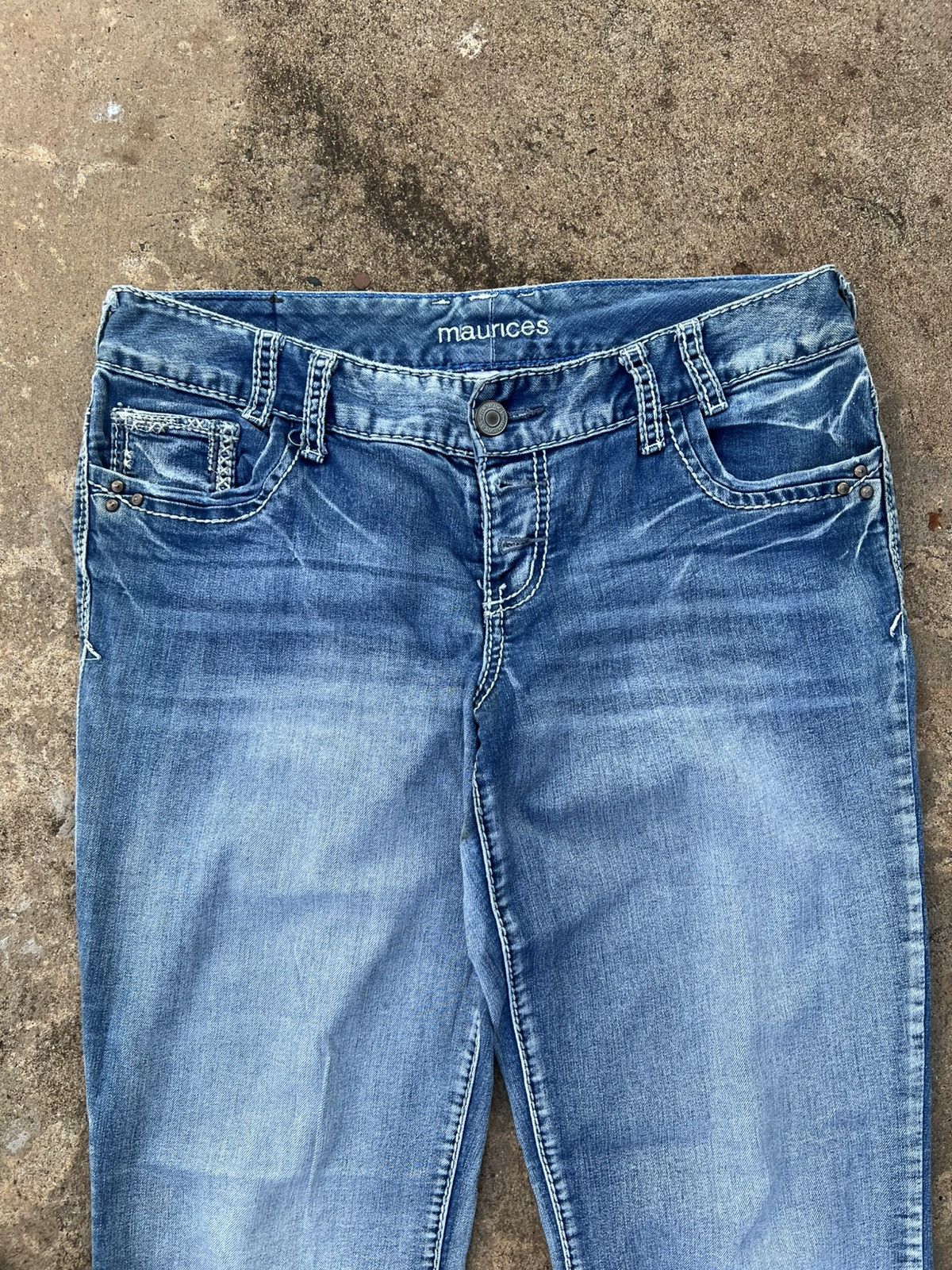 Japanese Brand Flared Maurices Y2K Jeans Size US 34 / EU 50 - 11 Thumbnail