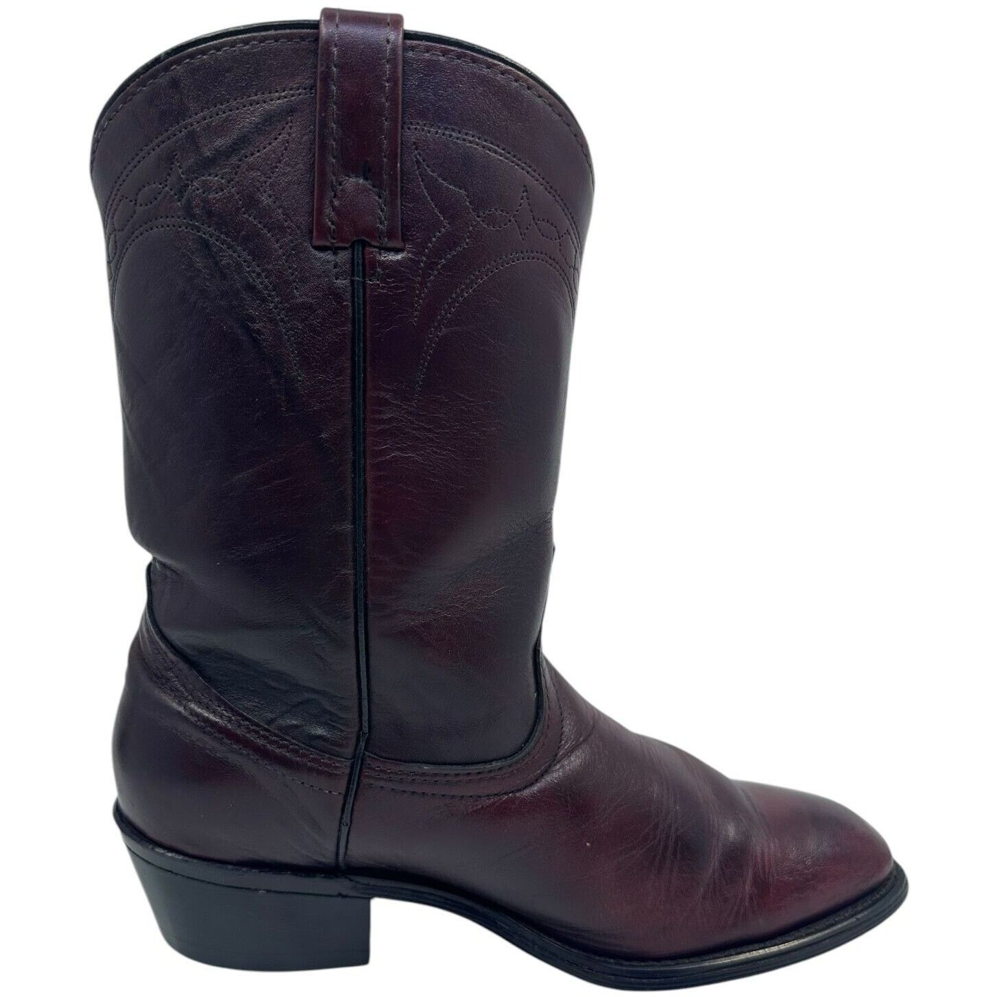 Acme Clothing Vintage Acme Mens Cowboy Burgundy Boots Leather sz. 8.5D Size US 8.5 / EU 41-42 - 5 Thumbnail