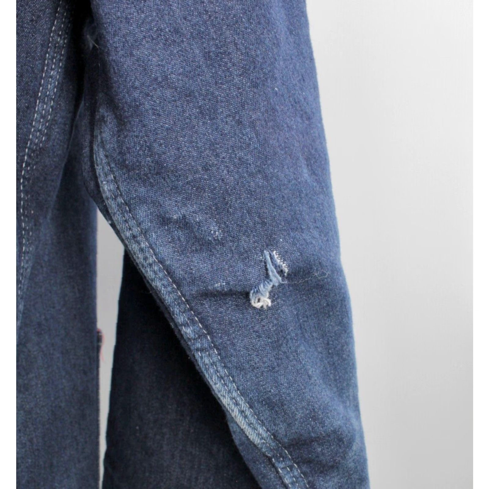 Vintage VINTAGE Big Mac Denim Chore Jacket 2XL-3XL Mens Blue 1970s 70s Bar n Barn Coat Shirt/Jacket Size US XXL / EU 58 / 5 - 8 Thumbnail