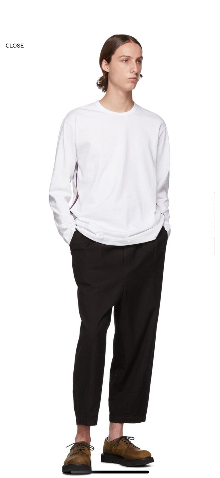 Comme des Garcons Homme Black Wool Gabardine Dyed Trousers Size US 32 / EU 48 - 1 Thumbnail