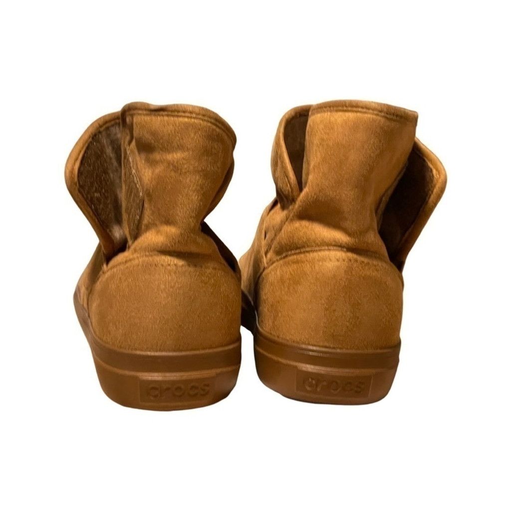 Crocs WOMEN’S CROCS Brown Faux Suede Booties. Size US 6 / IT 36 - 7 Thumbnail