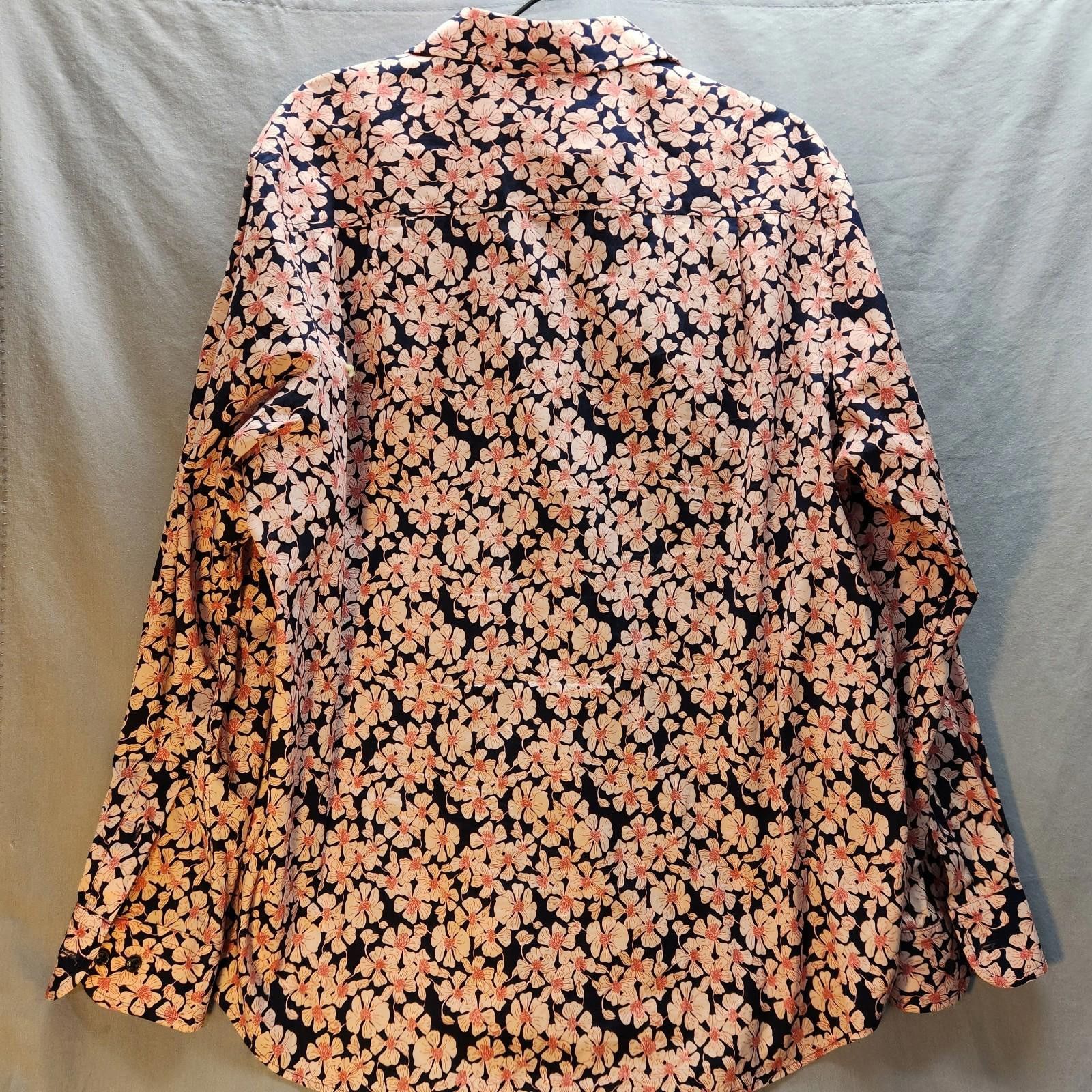 Club Room Club Room Pink Floral Print Mens Button Down Shirt Size XL Size US XL / EU 56 / 4 - 6 Thumbnail