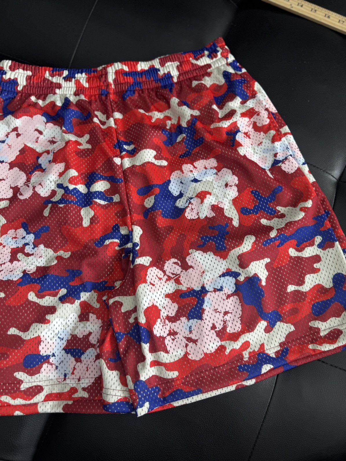DENIM TEARS Denim Tears Mesh Summer Shorts Red Camo Size Medium (NEW) Size US 31 - 2 Thumbnail