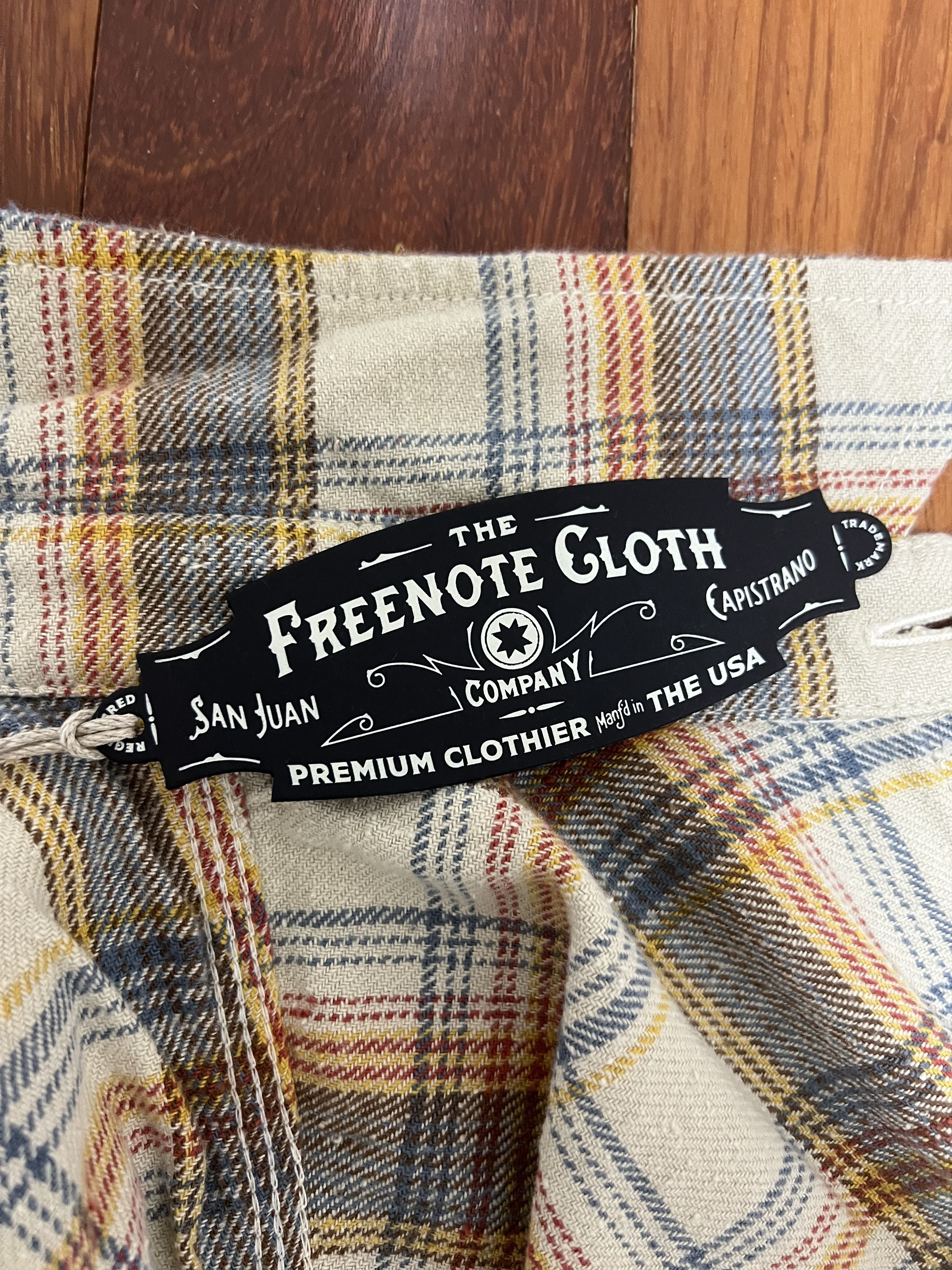 Freenote Cloth 💚 Freenote Cloth Lancaster Cream Shadow Plaid Medium NEW Size US M / EU 48-50 / 2 - 13 Thumbnail
