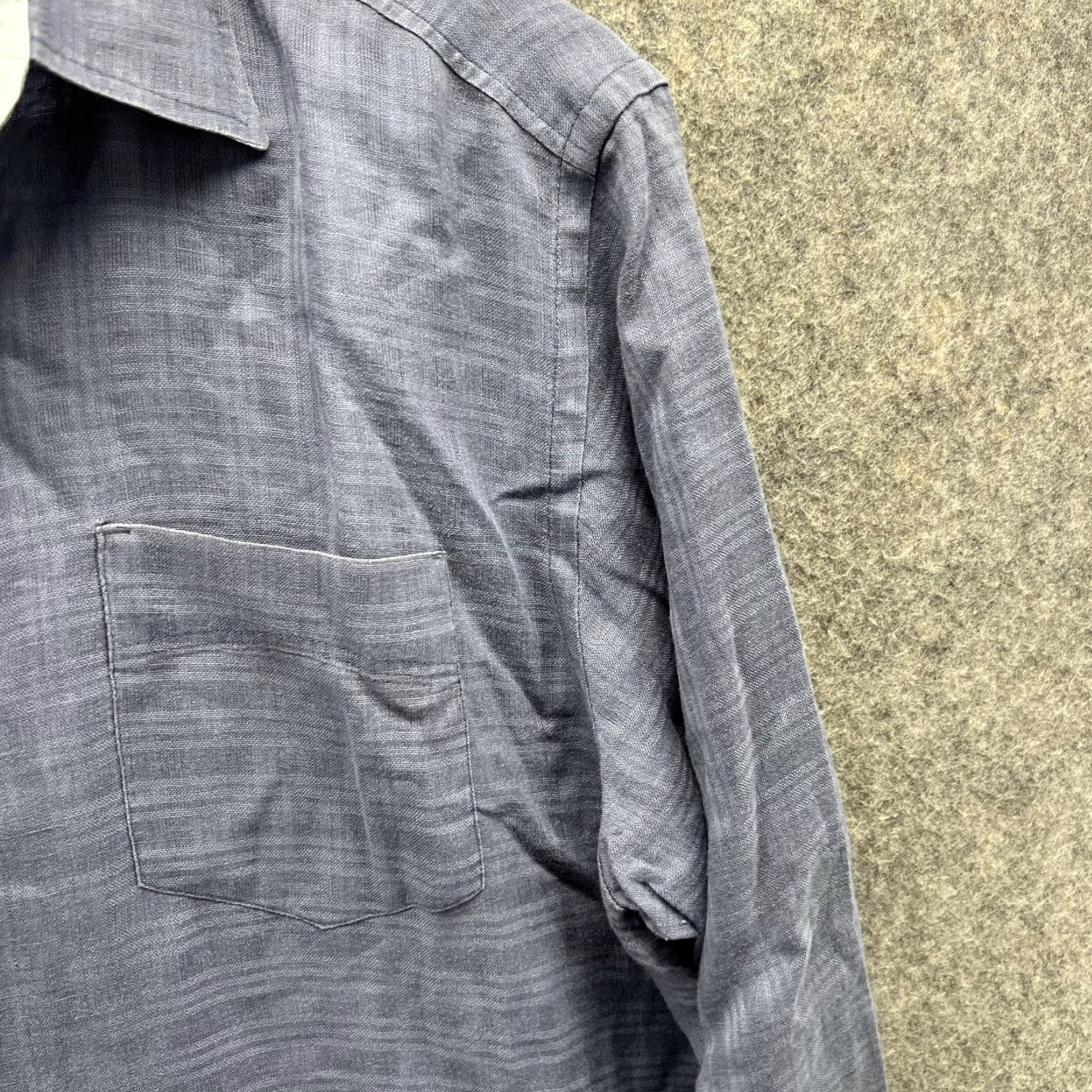 Tommy Bahama Tommy Bahama Shirt Men Small Blue Casual Button-Down Preppy Linen Glen Check Shirt Size US S / EU 44-46 / 1 - 4 Thumbnail