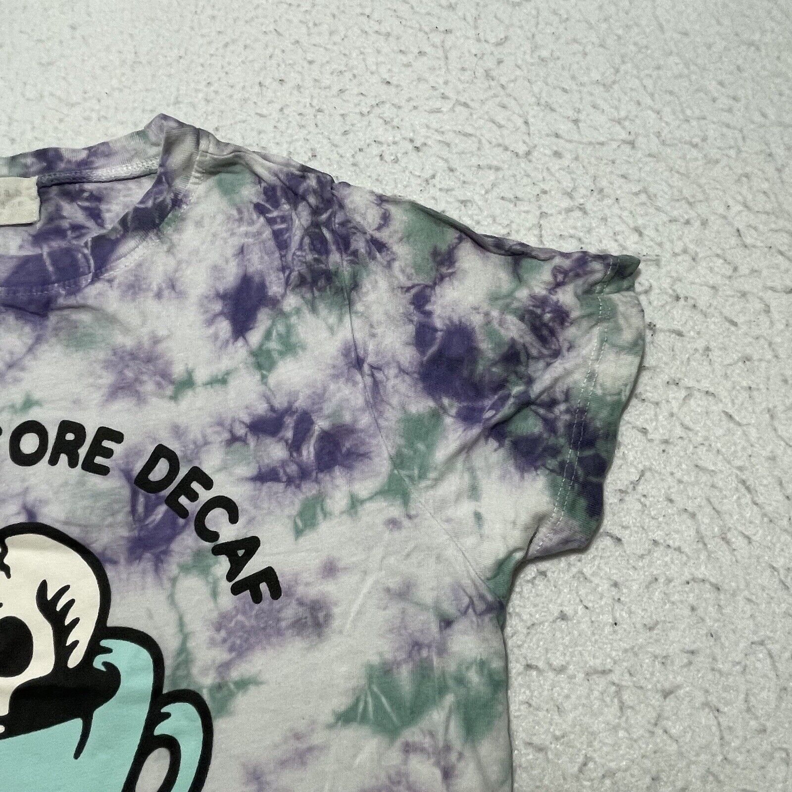 Other Urban Nation Death Before Decaf Tie-Dye Graphic T-Shirt Size XS / US 0-2 / IT 36-38 - 6 Thumbnail