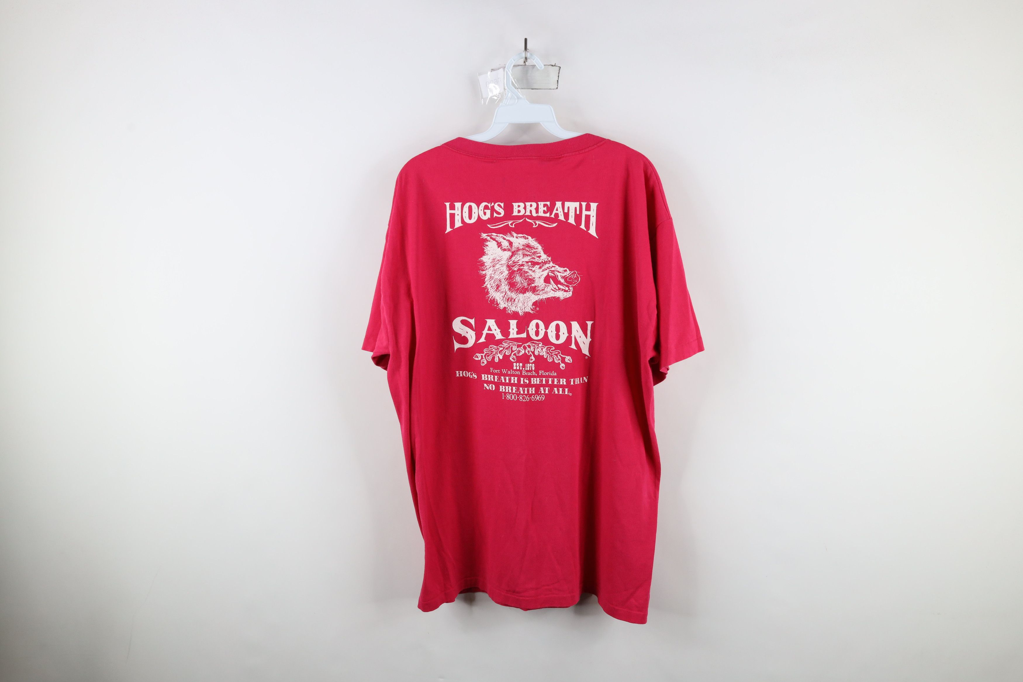 Vintage Vintage 90s Streetwear Breath Saloon Florida T-Shirt USA Size US XL / EU 56 / 4 - 11 Thumbnail