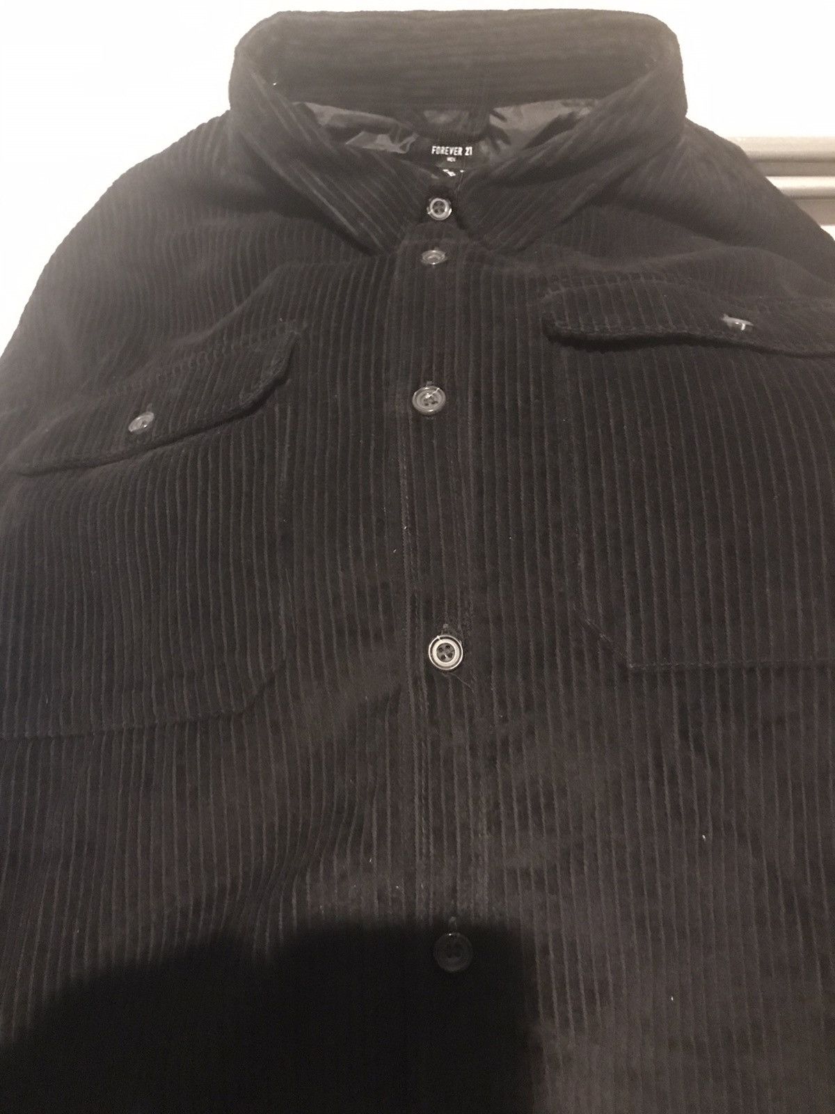 Forever 21 Corduroy Curved-Hem Shirt Size US XL / EU 56 / 4 - 3 Thumbnail