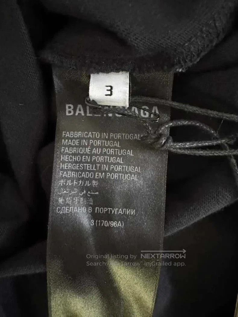 Balenciaga Balenciaga Black Flame Short Sleeve T. Size US L / EU 52-54 / 3 - 5 Thumbnail