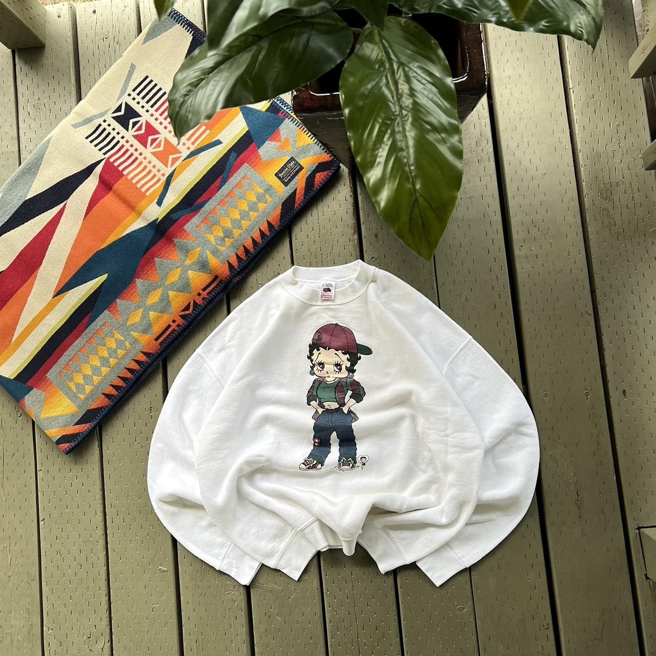 Vintage Vintage 90s Betty Boop Crewneck Sweatshirt Size XLarge Size US XL / EU 56 / 4 - 1 Thumbnail