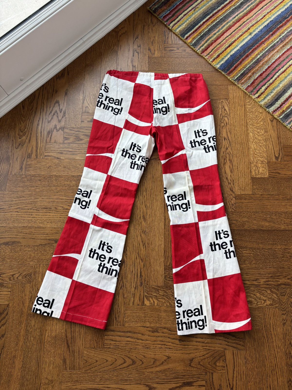 Coca Cola × Vintage 1970s Coca-Cola Trousers True Vintage Checker Plaid Flared Size US 36 / EU 52 - 8 Thumbnail