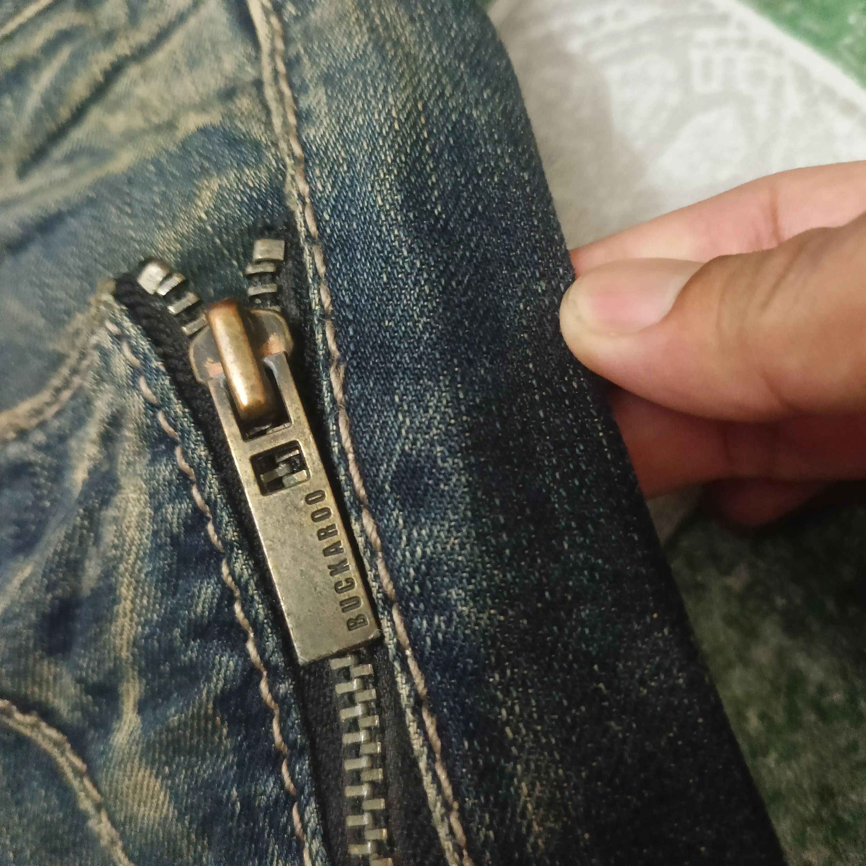 If Six Was Nine 90s Buckaroo jeans flared distressed jeans bootcut Size US 32 / EU 48 - 4 Thumbnail