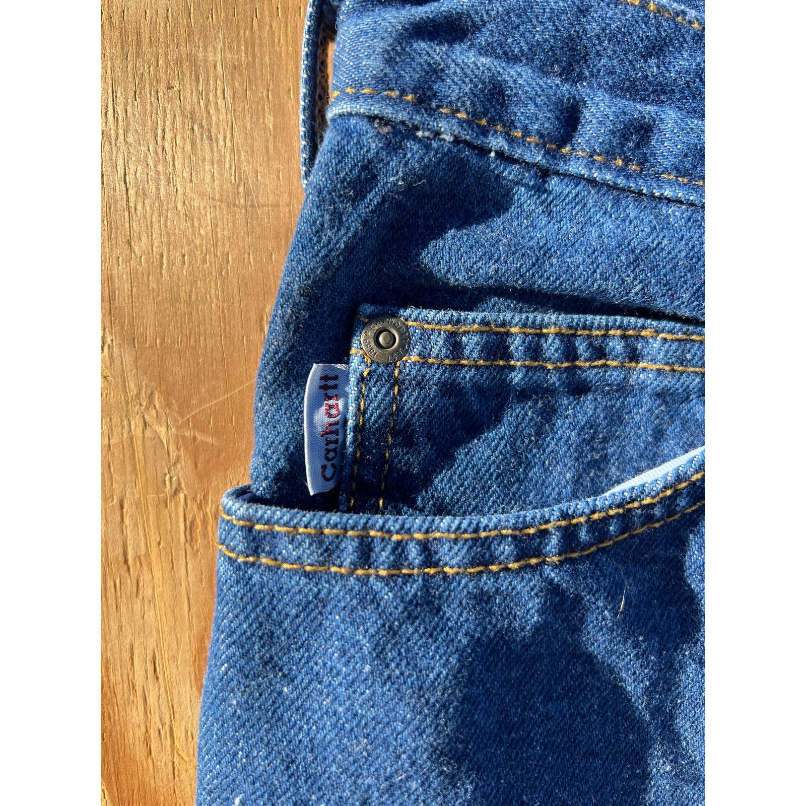 Carhartt Carhartt Mens Blue Denim Relaxed Fit Pants Jeans 36x32 Size US 36 / EU 52 - 9 Thumbnail