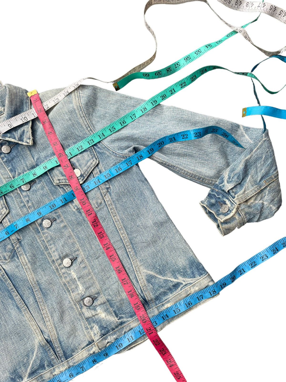 Japanese Brand Vintage DMG Denim Distressed Jacket Size S / US 4 / IT 40 - 9 Thumbnail