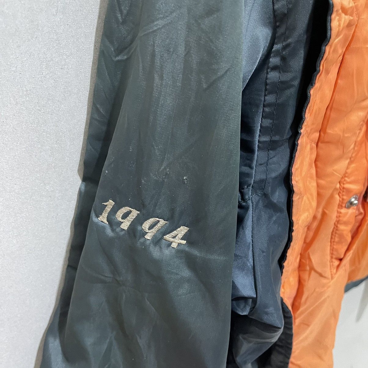 Bullhead Denim Co. × Vintage Vintage 1994 MA-1 BULLHEAD Zipper Bomber Jacket Size US L / EU 52-54 / 3 - 13 Thumbnail