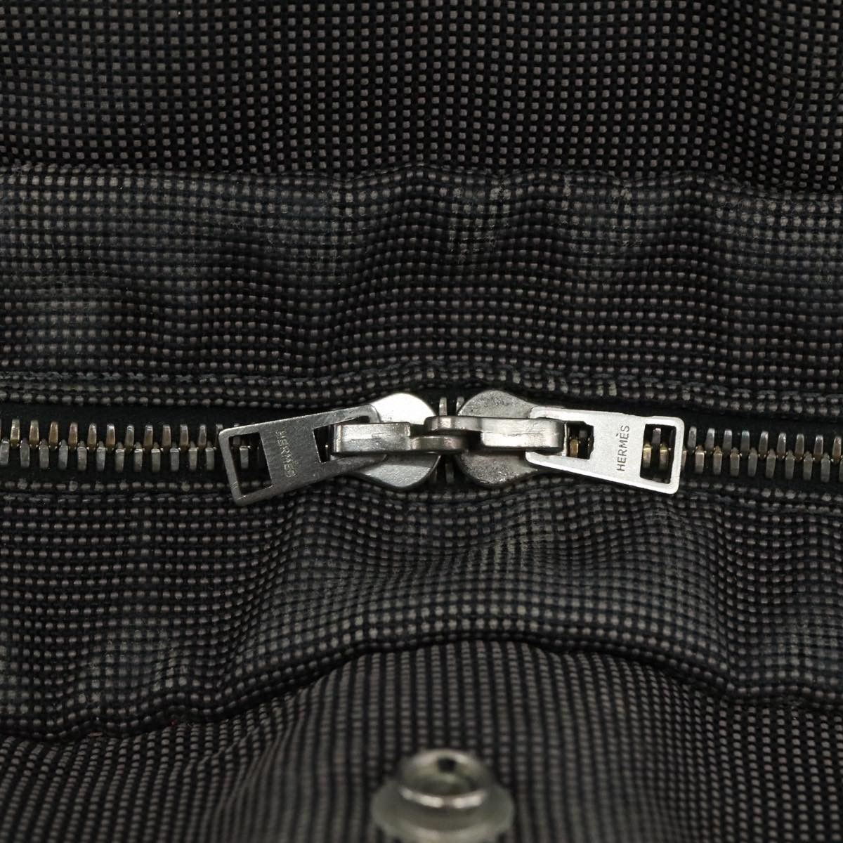 Hermes HERMES Her Line MM Hand Bag Canvas Gray Silver Size ONE SIZE - 10 Thumbnail