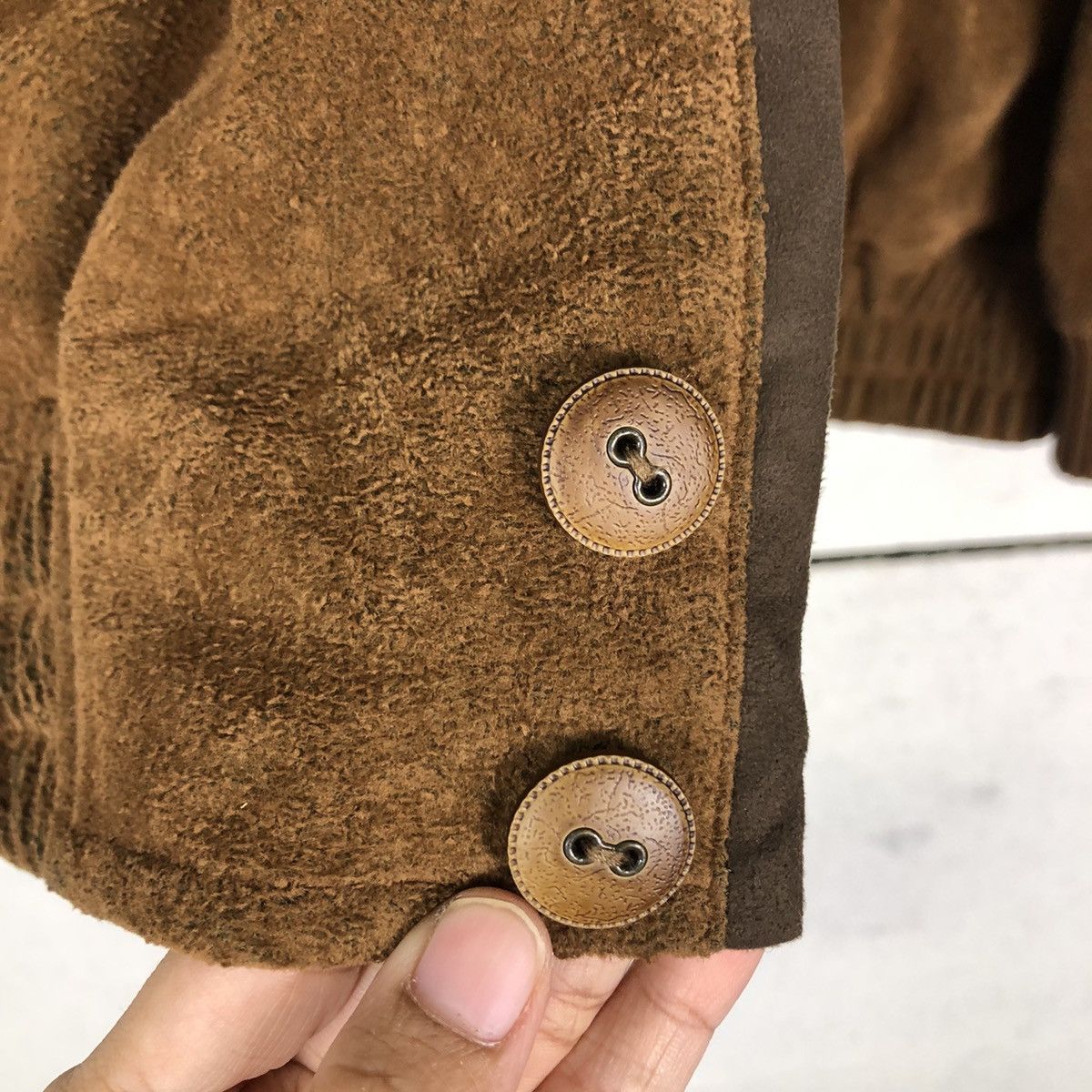 Japanese Brand 🔥Vintage Herringbone Wool Bomber Jacket Mountain Top Tokyo Size US L / EU 52-54 / 3 - 16 Thumbnail