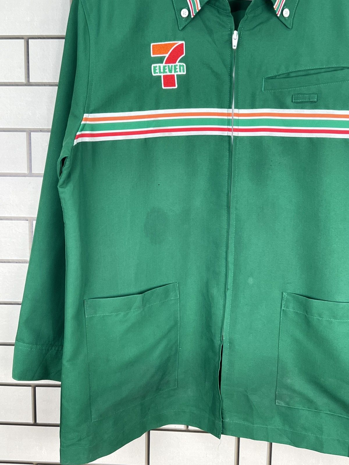 Japanese Brand × Vintage Vintage 7-ELEVEN Japanese Worker Uniform Shirt Jacket Size US M / EU 48-50 / 2 - 7 Thumbnail