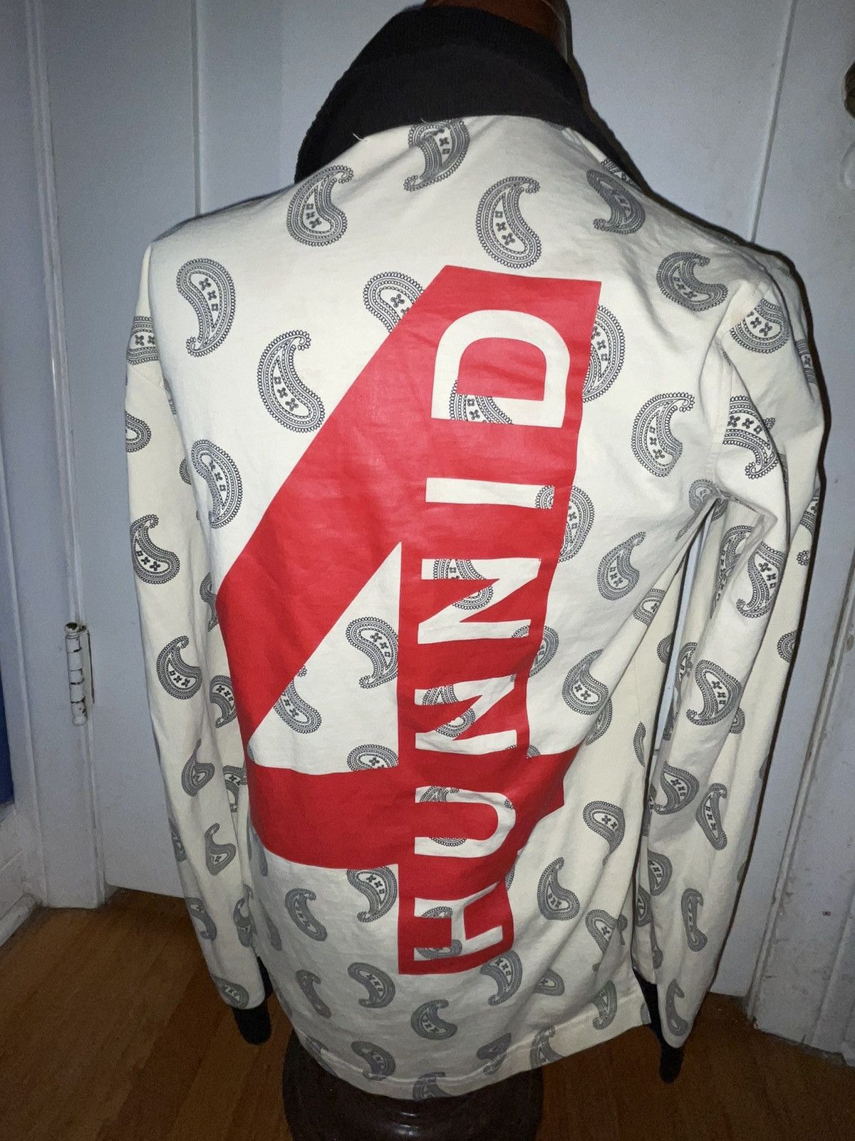 4HUNNID YG 4Hunnid Zip Up LS Polo Corduroy Collar Pattern Size Small Size US S / EU 44-46 / 1 - 4 Thumbnail