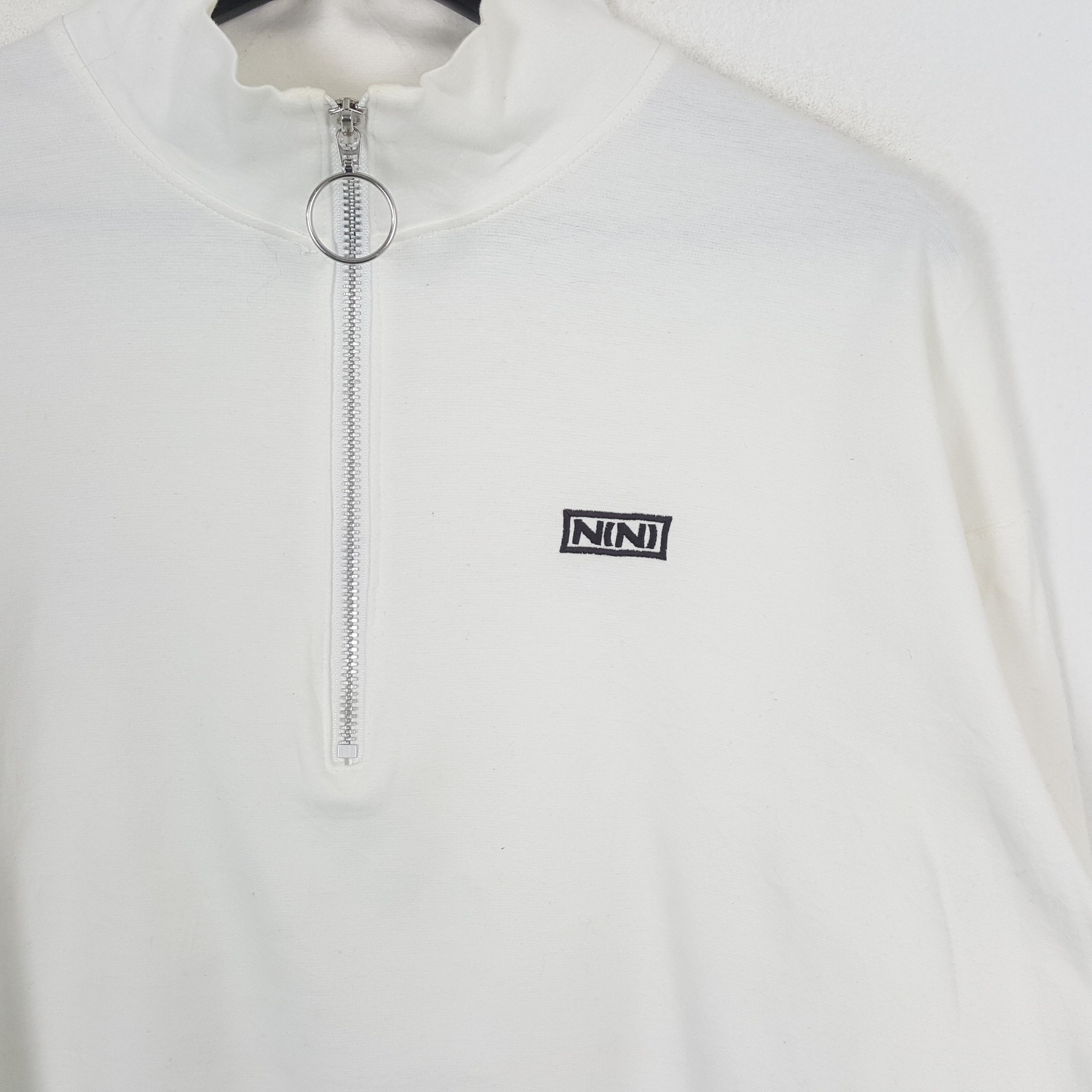 Japanese Brand × Number (N)ine × Vintage Number Nine Japanese Brand Custom Art Half Zipper Tshirt Size US XL / EU 56 / 4 - 4 Thumbnail