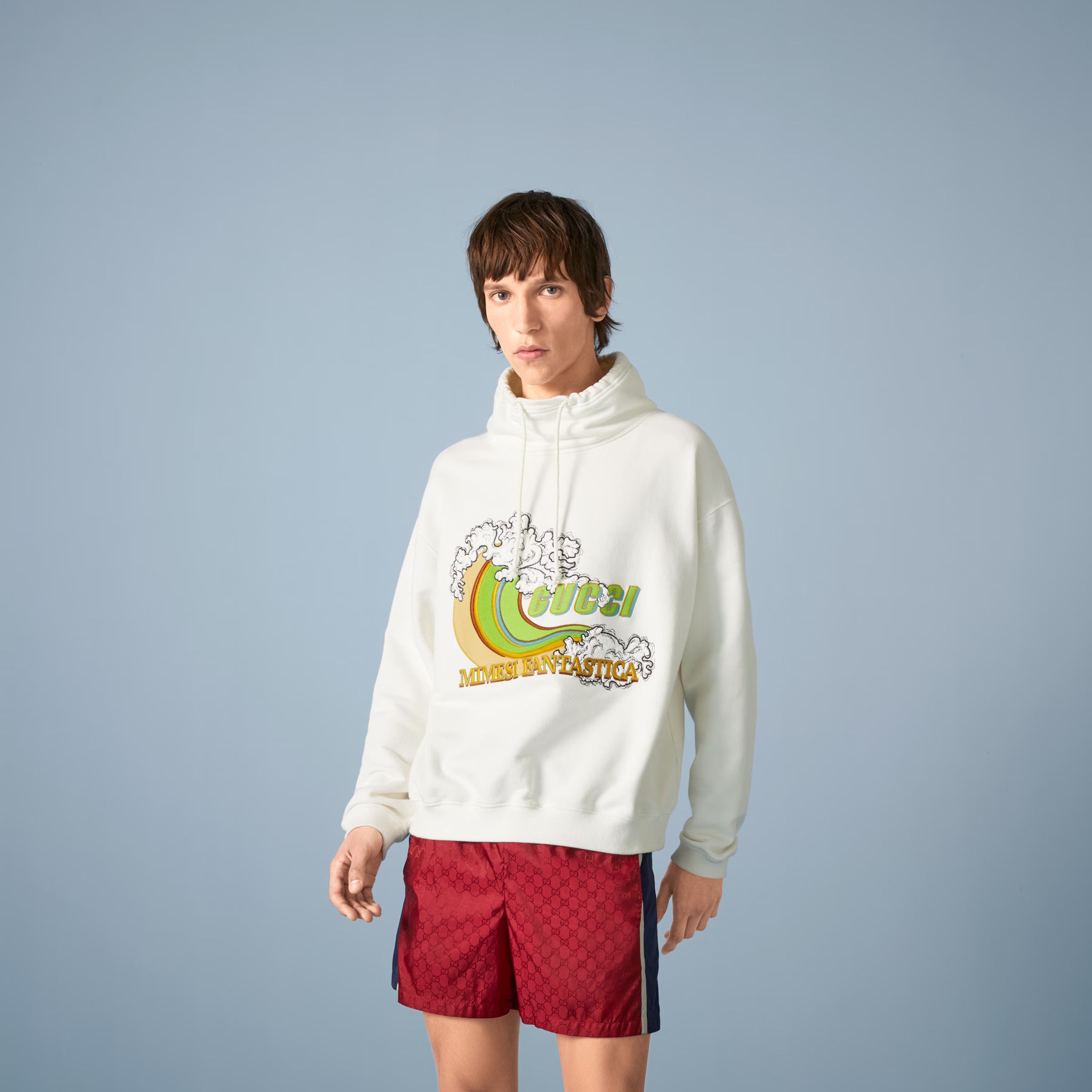 Gucci M - Gucci Mimesi Fantastica Cotton Jersey Sweatshirt Wave Size US M / EU 48-50 / 2 - 3 Thumbnail