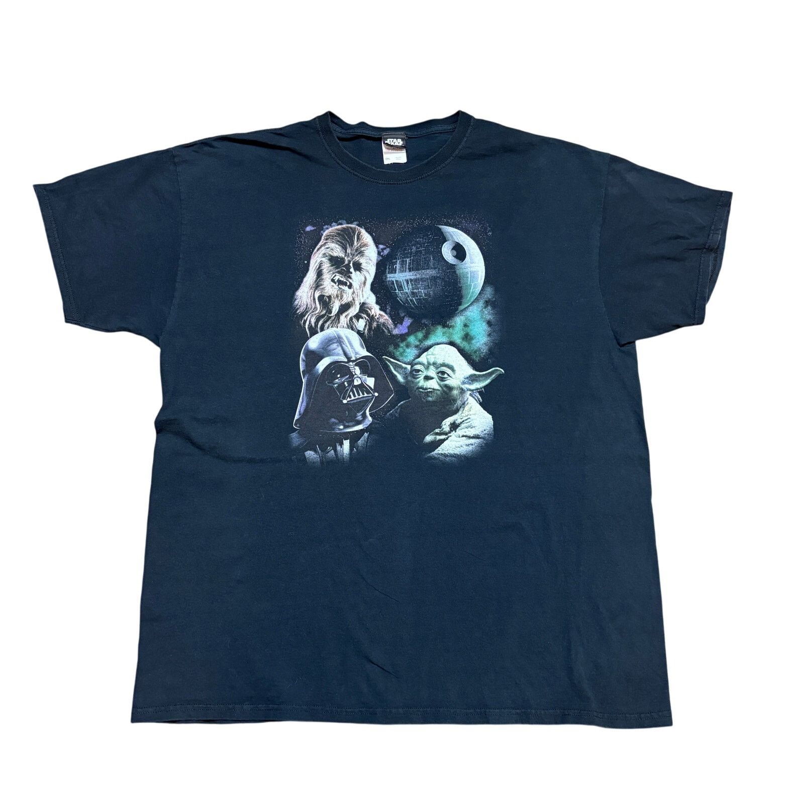 Fruit Of The Loom × Star Wars Star Wars Y2K Movie Short Sleeve Shirt Men's 2XL Chewie Yoda Size US XXL / EU 58 / 5 - 1 Thumbnail