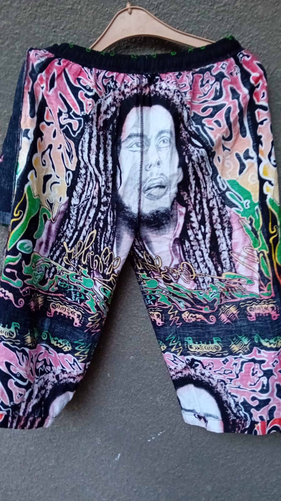 Bob Marley × Vintage Bob Marley Vintage fullprint shorts Raggae Rasta sz W-38cm. Size US 31 - 11 Thumbnail
