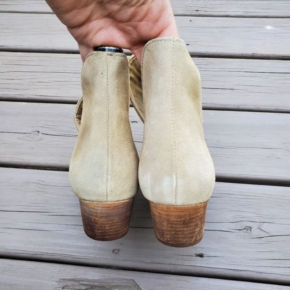 Free People Free People Charm Camel Tan Suede Leather Pointed Toe Bootie Size US 7.5 / IT 37.5 - 7 Thumbnail