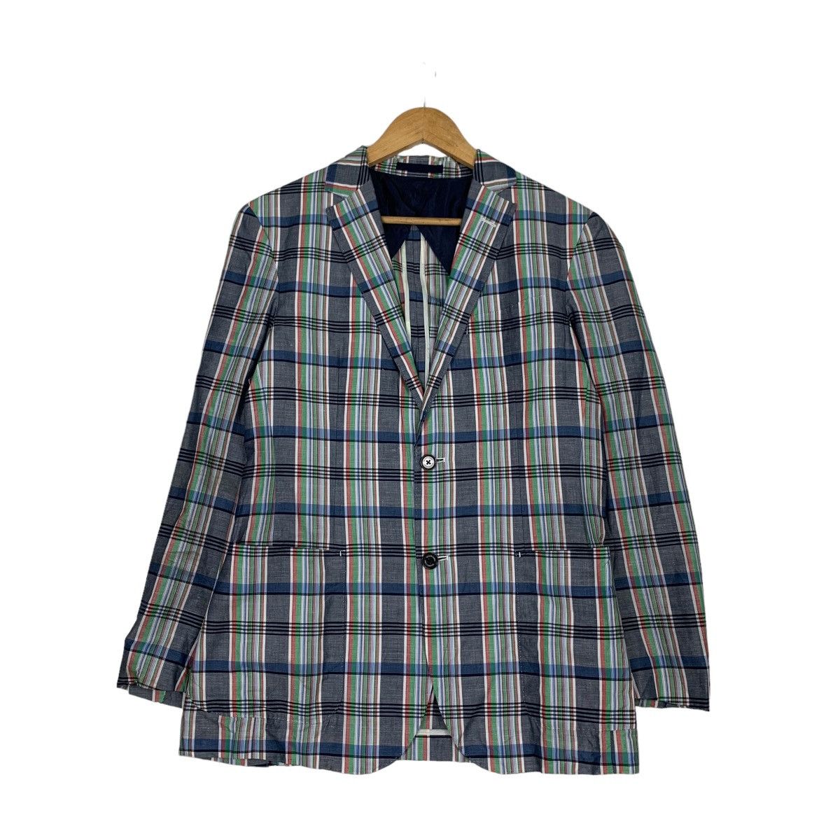 BLACK LABEL Crestbridge Checked Suit Jacket #0943-C42